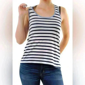 Sundry Striped sleeveless cotton top